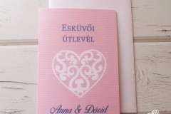 rózsaszín útlevél esküvői meghívó